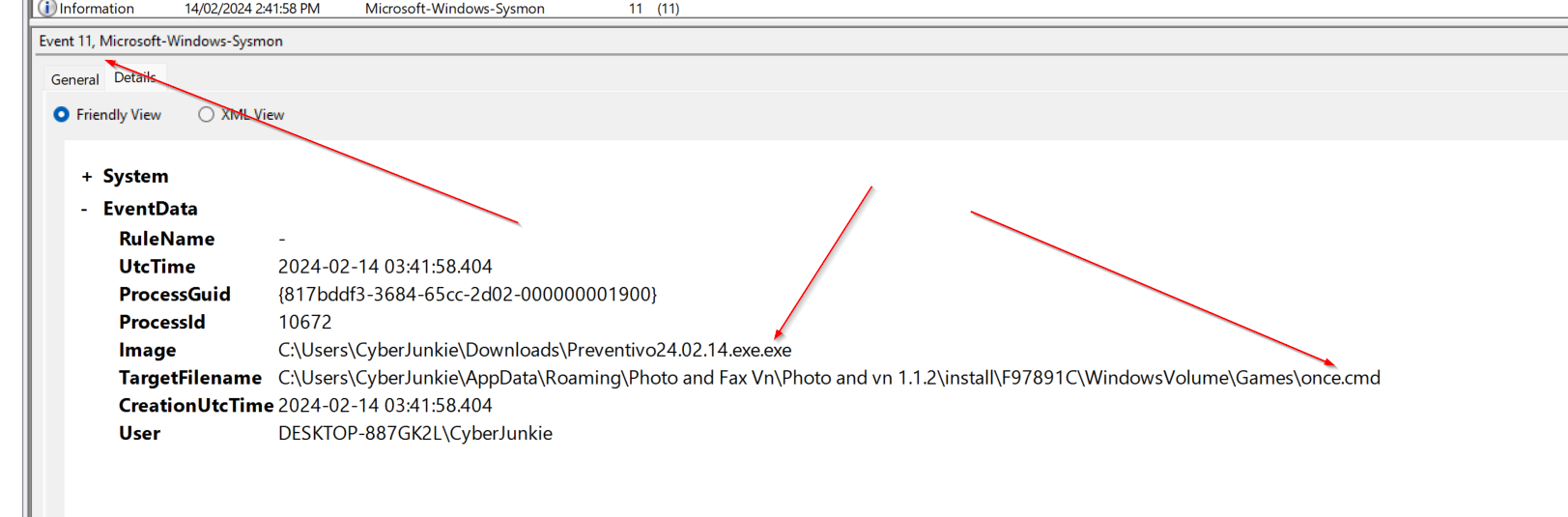 once.cmd File Creation